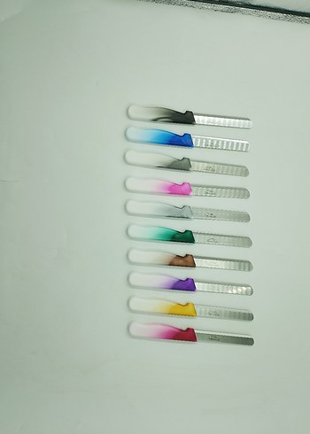 Renkli Saplı Bıçak Seti - Görsel 2