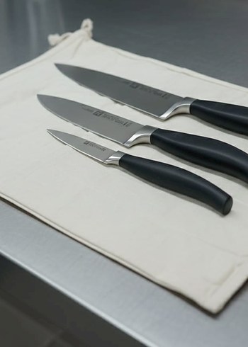 Zwilling 3'lü Gri Bıçak Seti - Görsel 2