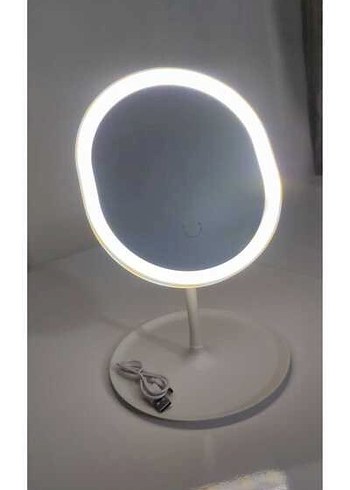 USB Şarjlı Dokunmatik LED Işıklı Makyaj Aynası - Görsel 4