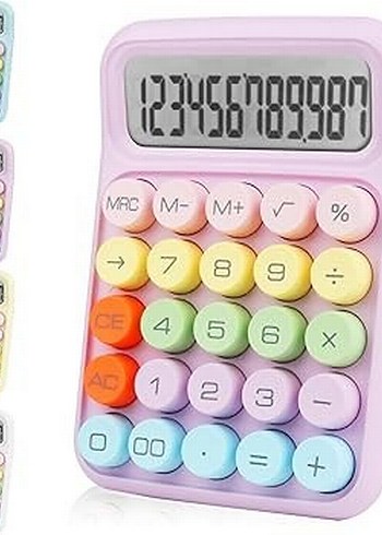 Pastel Renkli  Hesap Makinesi