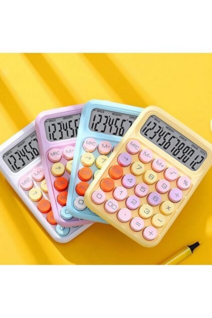 Pastel Renkli  Hesap Makinesi - Görsel 2