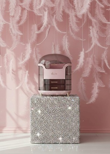 Vichy Yeşil Makyaj Organizeri - Görsel 3