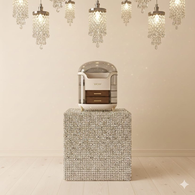 Vichy Yeşil Makyaj Organizeri - Görsel 2