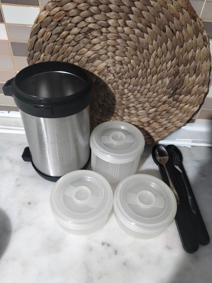 Gri HEiFER Termos Şişe ve Kaşık Seti - Görsel 5