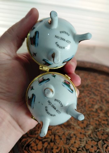 Renkli Desenli Beyaz Yumurta Biblo - Görsel 4