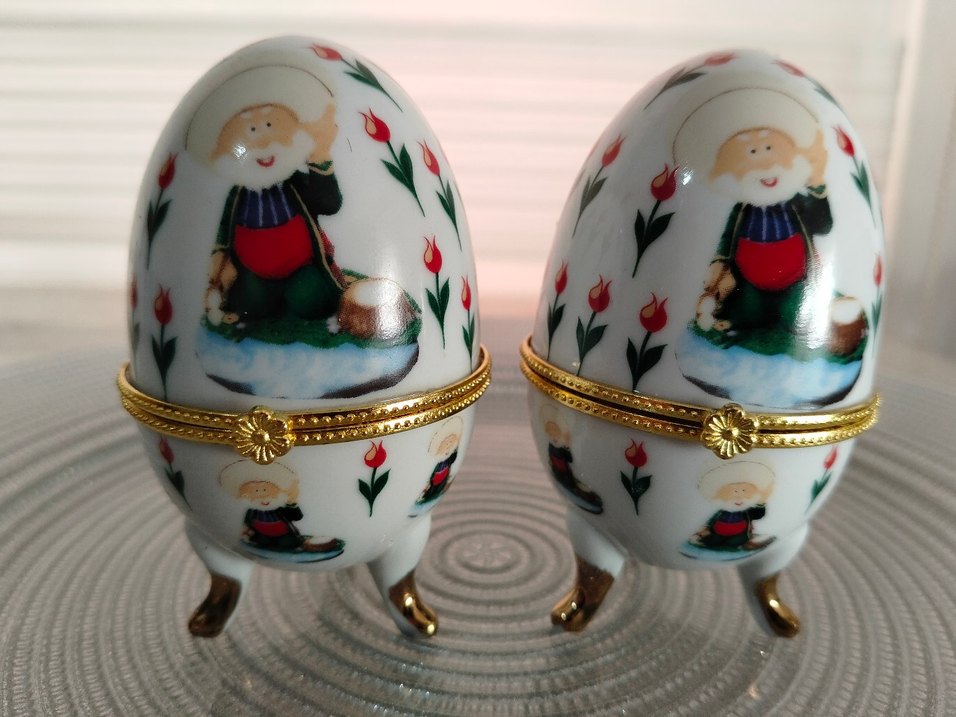 Renkli Desenli Beyaz Yumurta Biblo - Görsel 5