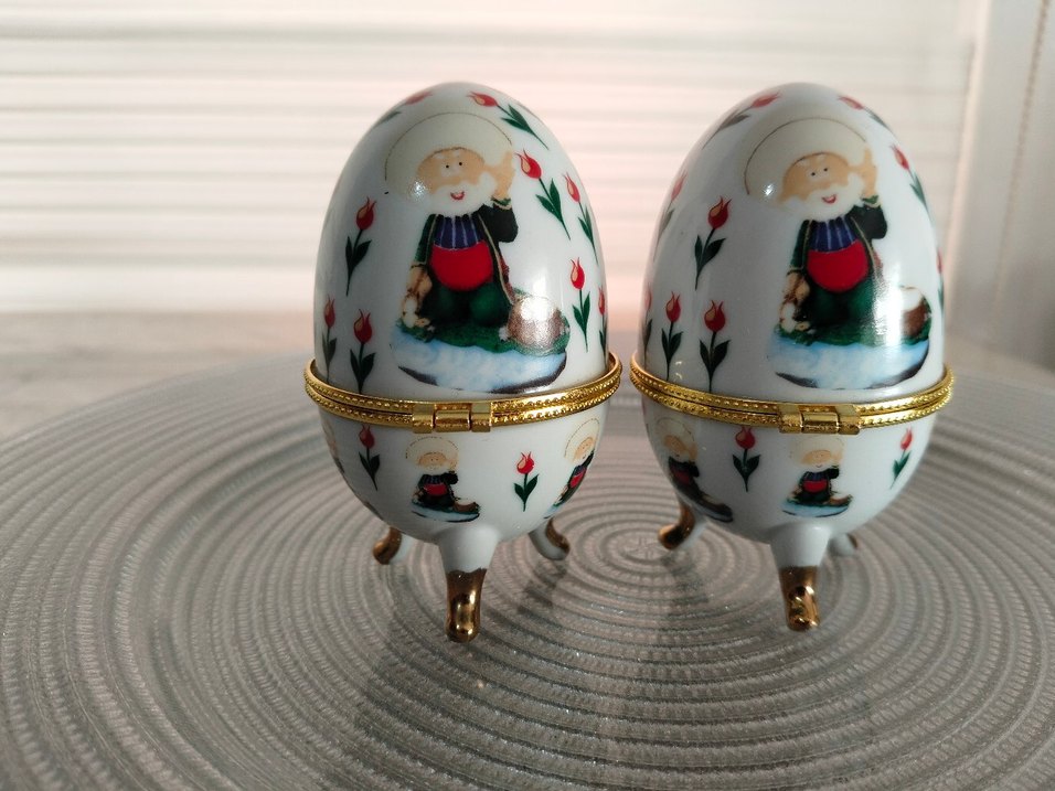 Renkli Desenli Beyaz Yumurta Biblo - Görsel 2