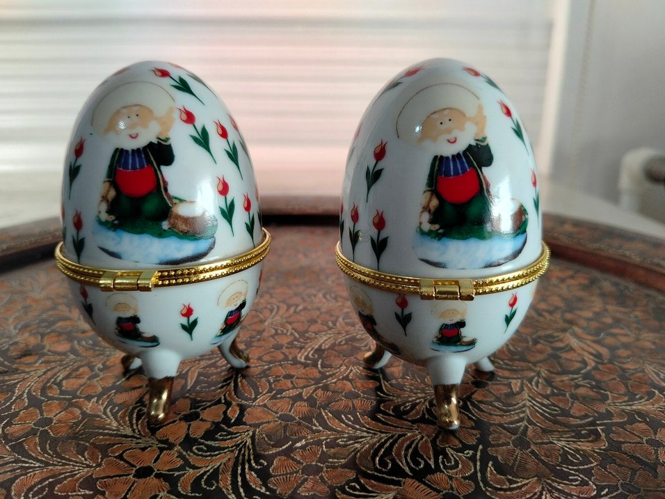 Renkli Desenli Beyaz Yumurta Biblo - Görsel 3