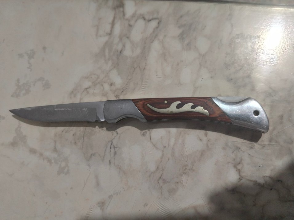 Kahverengi Ahşap Saplı Keskin Bıçak - Görsel 2