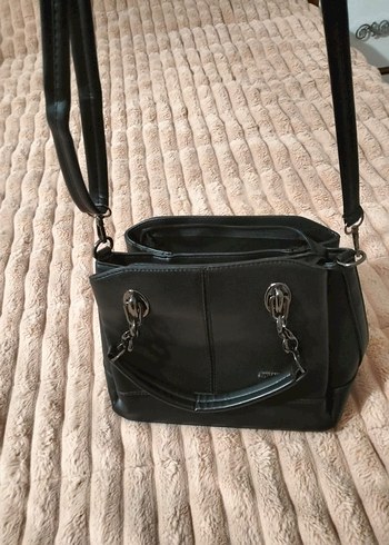 just polo Gri Deri Kadın Omuz Çantası - Görsel 4