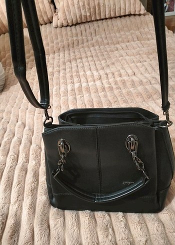 just polo Gri Deri Kadın Omuz Çantası - Görsel 2