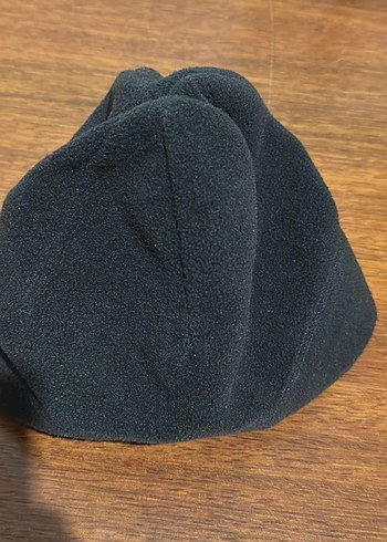 Siyah Erkek Polar Bere Velcro Detaylı - Görsel 2