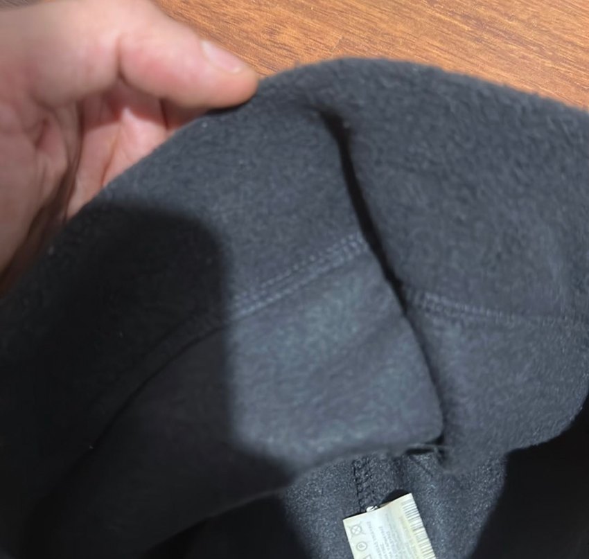 Siyah Erkek Polar Bere Velcro Detaylı - Görsel 4