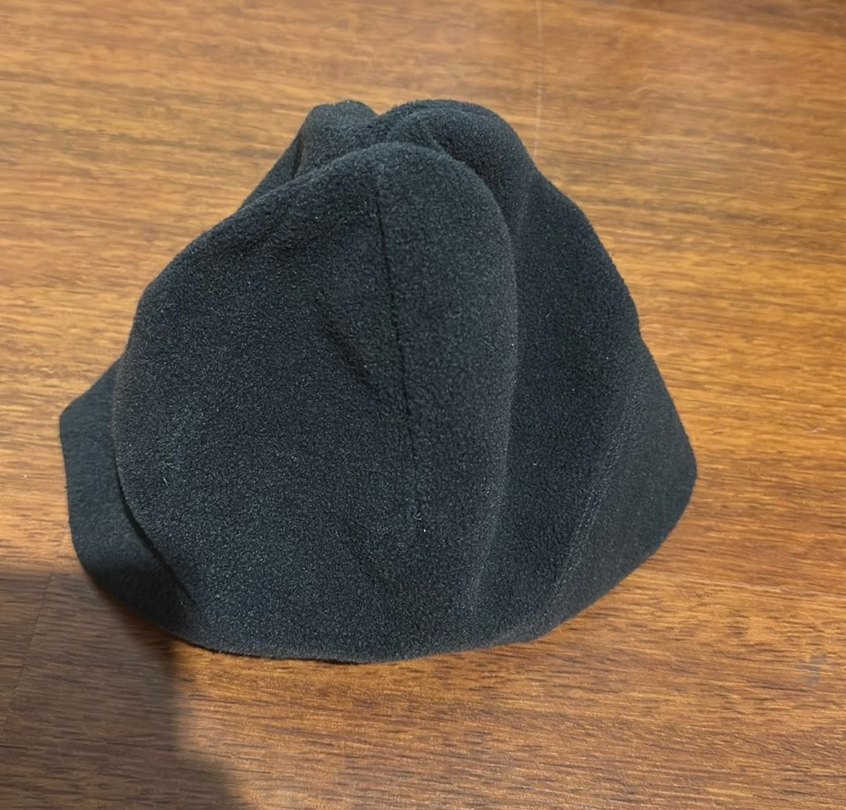 Siyah Erkek Polar Bere Velcro Detaylı - Görsel 2