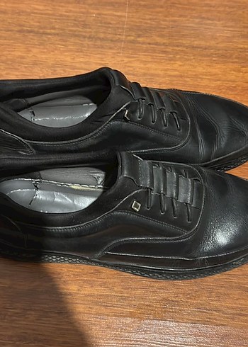 Siyah Erkek Deri Klasik Ayakkabı - Görsel 4
