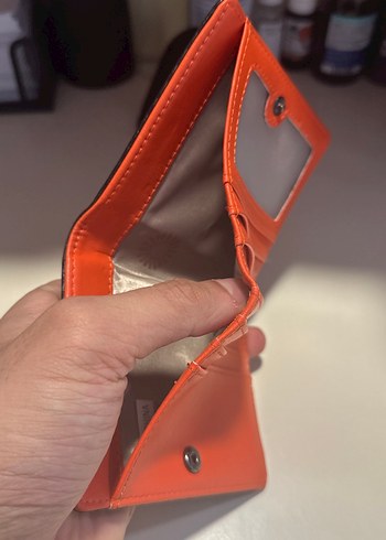 Turuncu Deri erkek Cüzdanı - Görsel 2