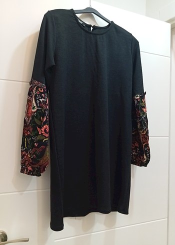 kolları Desenli Uzun Kollu Mini - Görsel 3