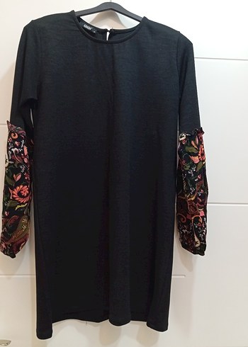 kolları Desenli Uzun Kollu Mini - Görsel 4