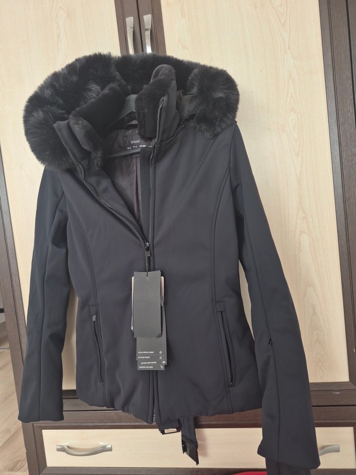 Kadın Siyah Kemerli Kışlık Mont kemeri kapanmıyor - Görsel 2