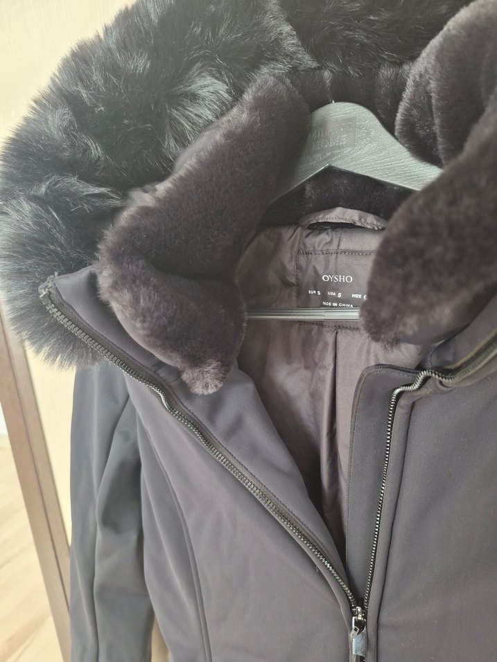 Kadın Siyah Kemerli Kışlık Mont kemeri kapanmıyor - Görsel 4