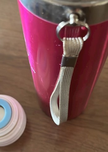 Renkli Pembe 0.5L Termos Şişesi - Görsel 3