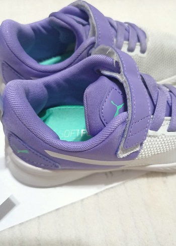 Puma Kız Çocuk Mor Cırtlı Spor Ayakkabı
