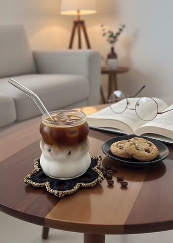 Lotus sunumluk/Bardak altlığı - Görsel 2