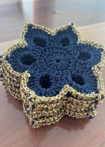 Lotus sunumluk/Bardak altlığı - Görsel 3