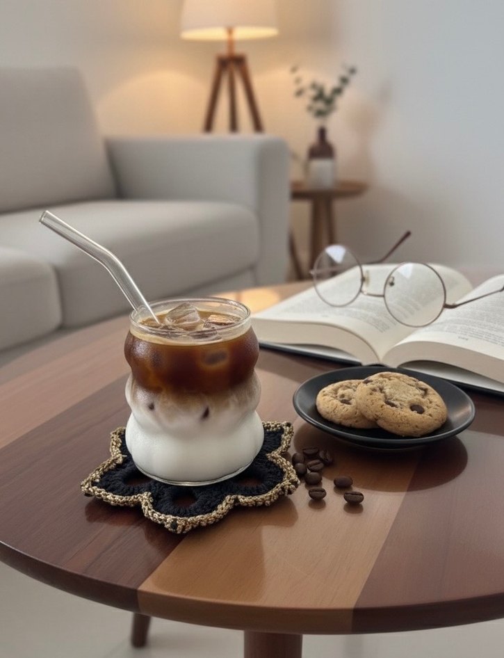 Lotus sunumluk/Bardak altlığı - Görsel 2