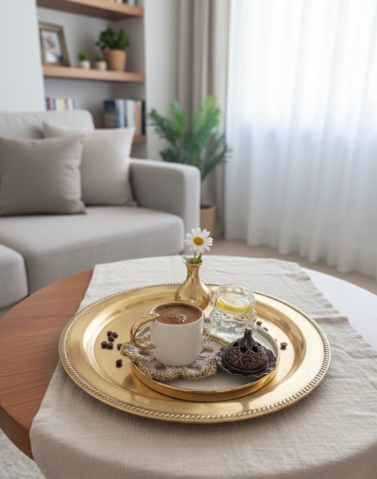 Lotus sunumluk/Bardak altlığı - Görsel 3