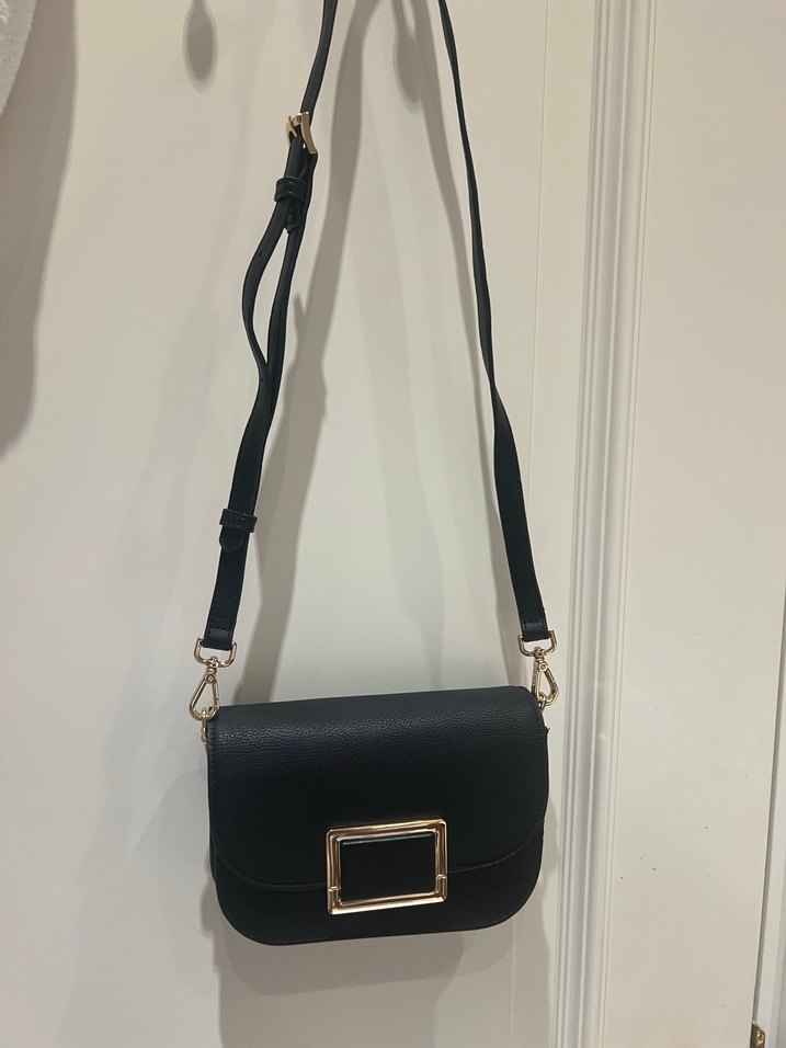 Carpisa deri siyah canta - Görsel 2