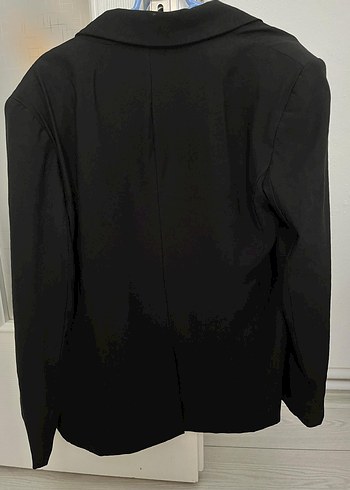 Siyah Düğmeli Kadın Blazer Ceket - Görsel 2