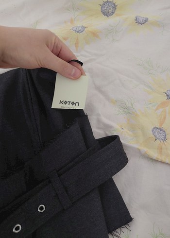 Gri Kemerli Straplez Mini Bustiyer - Görsel 3