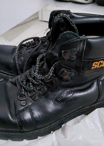 Siyah Deri Biker Botlar Tokalı - Görsel 2