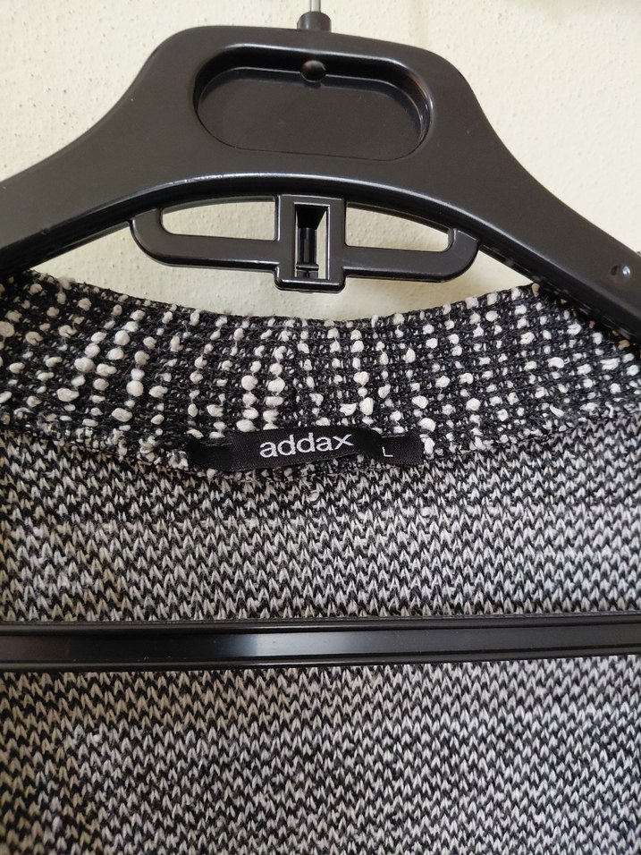 Örgü Desenli Gri Uzun Kadın Hırka - Görsel 3