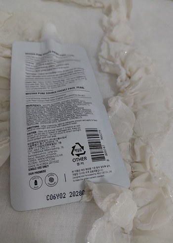 MISSHA İnci Özlü Cilt Maskesi 10 ml (12 adet var ) - Görsel 2