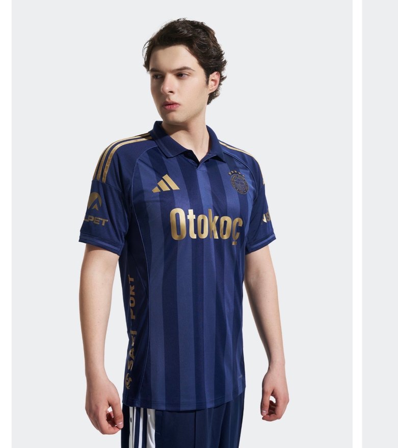 Erkek Lacivert Kısa Kollu Fenerbahçe forması - Görsel 3