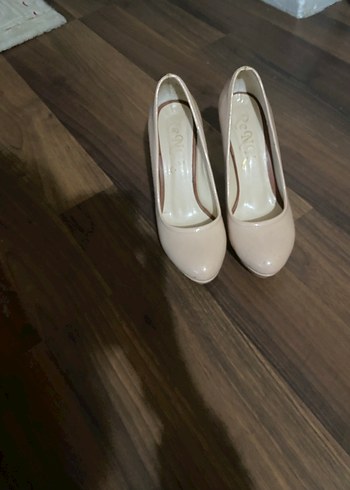 Bej Platform Topuklu Kadın Stiletto - Görsel 3