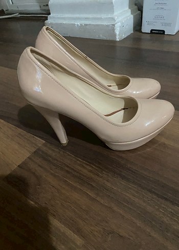 Bej Platform Topuklu Kadın Stiletto - Görsel 2