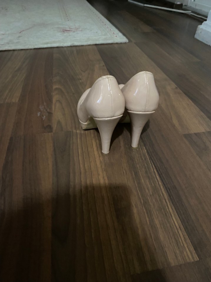 Bej Platform Topuklu Kadın Stiletto - Görsel 4