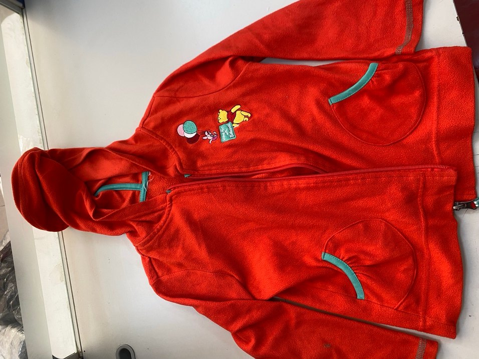 Kırmızı Kadın Fermuarlı Yüksek Yakalı Sweatshirt - Görsel 2