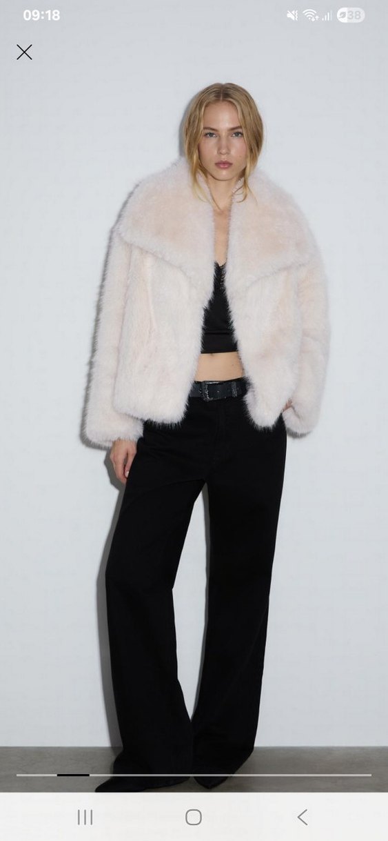 Suni kürk ekru renk - Görsel 3