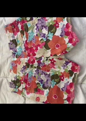 Çiçek Desenli Bohem Kız Şort - Görsel 2