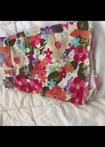 Çiçek Desenli Bohem Kız Şort - Görsel 3