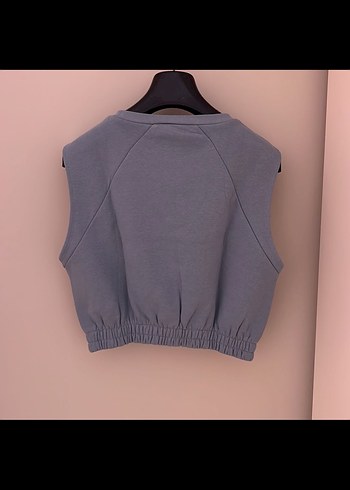 Yeşil Kadın Kolsuz Crop Top - Görsel 3