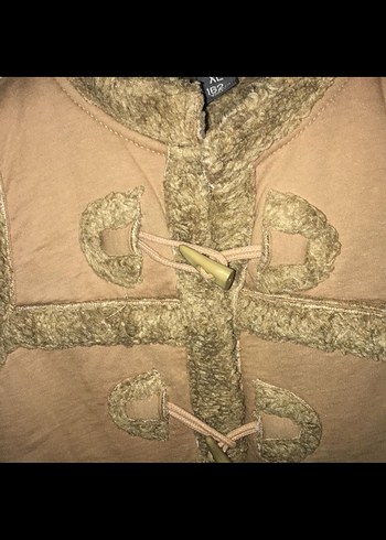 Düğmeli Kahverengi Kız çocuk Yelek - Görsel 3