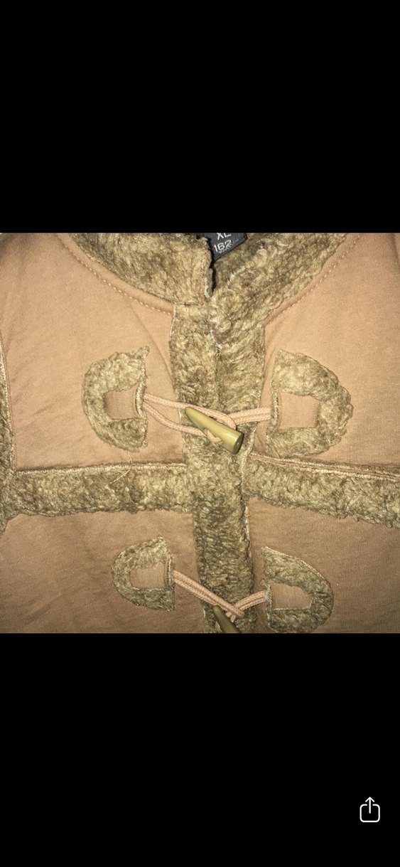 Düğmeli Kahverengi Kız çocuk Yelek - Görsel 3