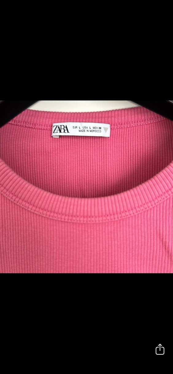 Kadın Pembe Kolsuz Crop Top - Görsel 2