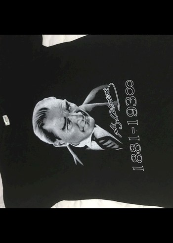 Atatürk baskılı tişört 1881-1938 - Görsel 2