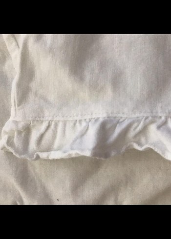 Beyaz Baskılı Kız Çocuk tişört - Görsel 4